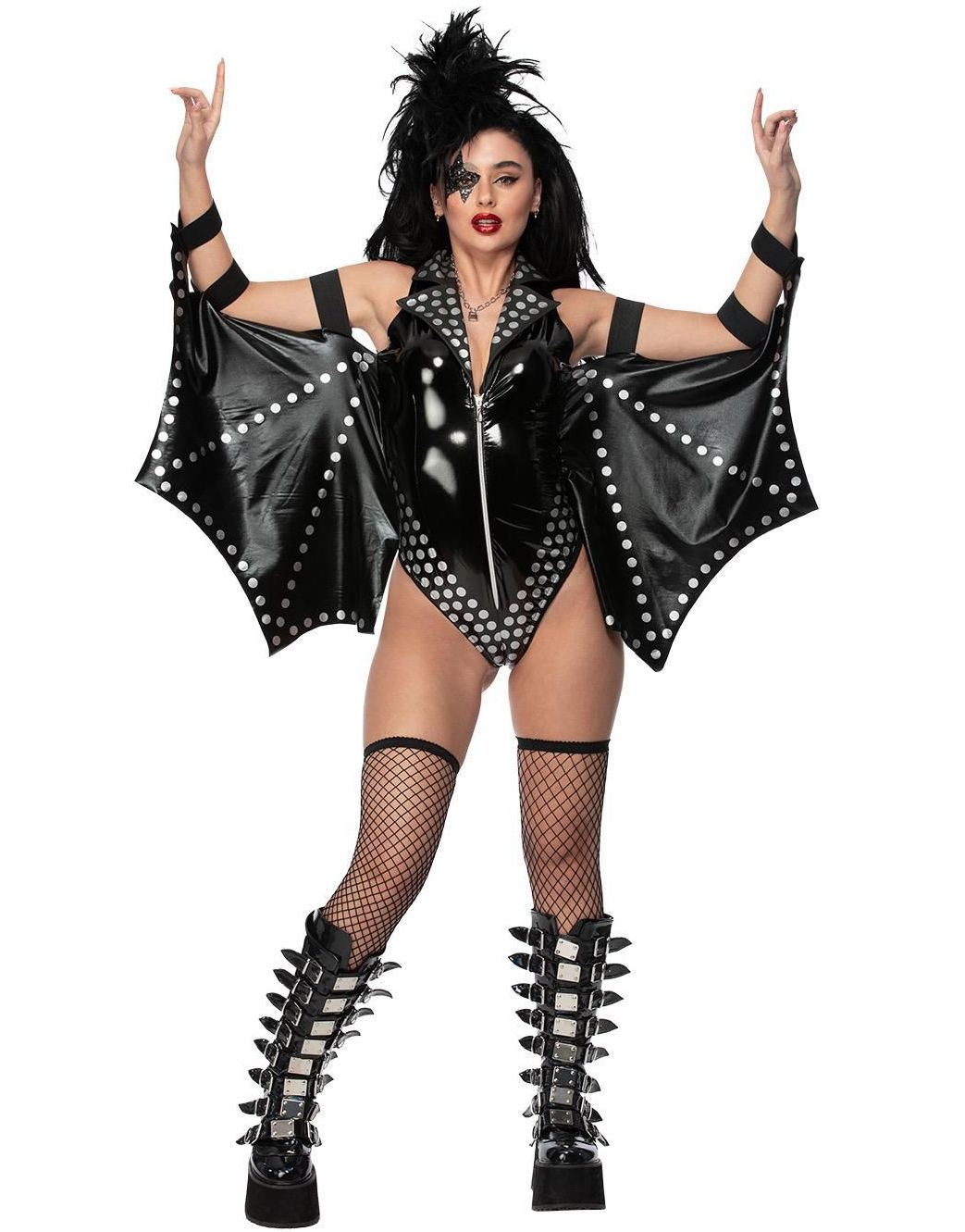 80-talls Rockestjerne Kostyme til Dame