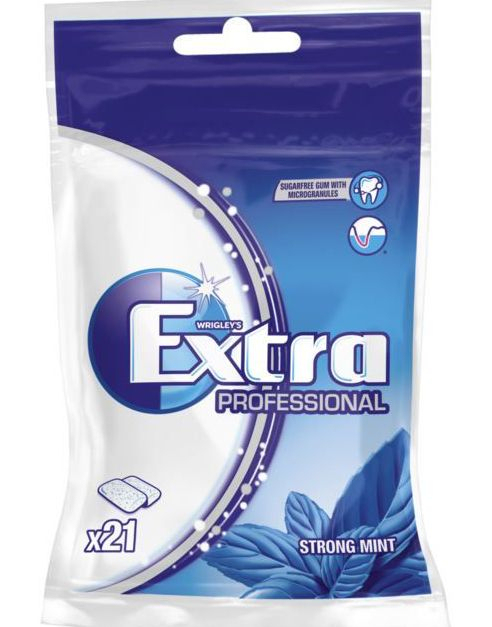 Selvlukkende Poser med Extra Professional Strong Mint 29 gram