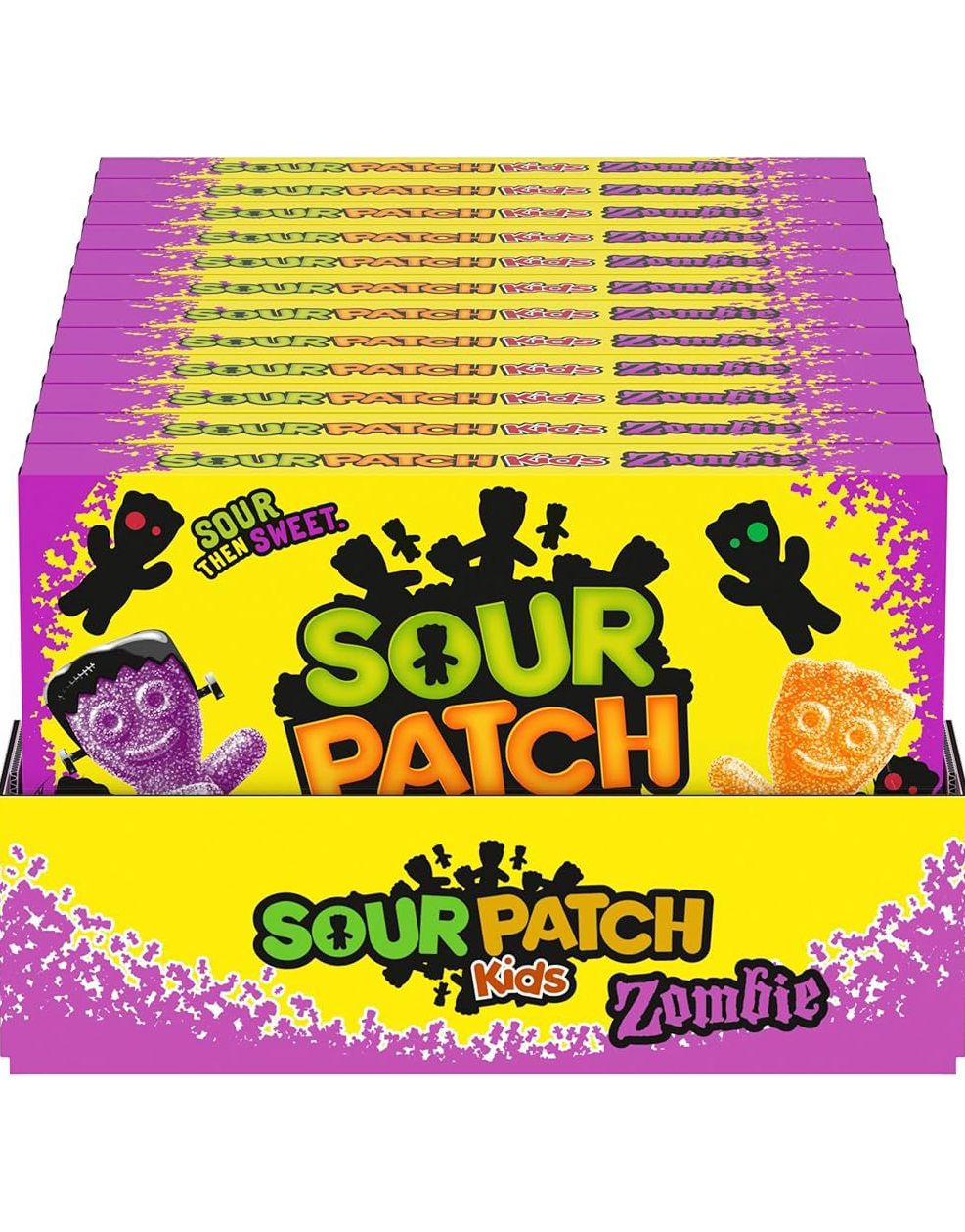12 stk Sour Patch Kids Zombie - Kjempesur Vingummmi - Hel Eske 1,18 kg (USA Import)