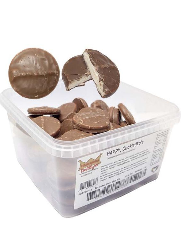 1,2 kg Franssons Happy Chokladkola - Skum med Sjokoladetrekk