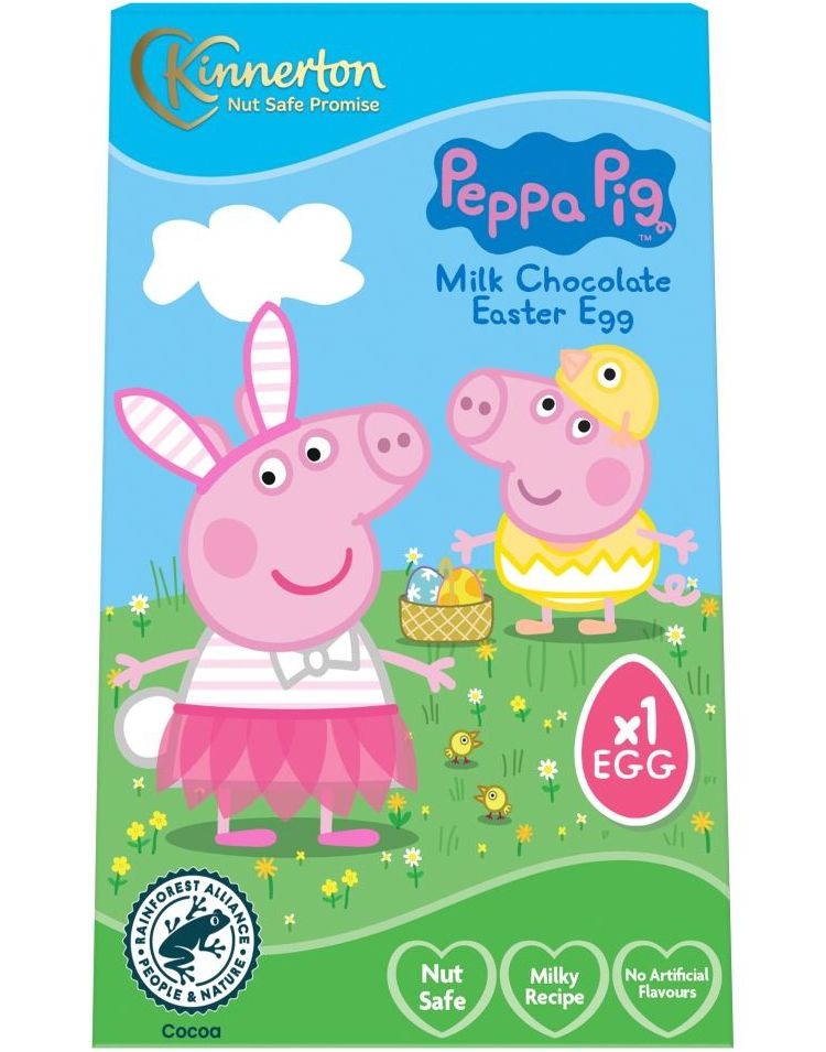 Kinnerton Peppa Pig Sjokoladeegg 50 gram