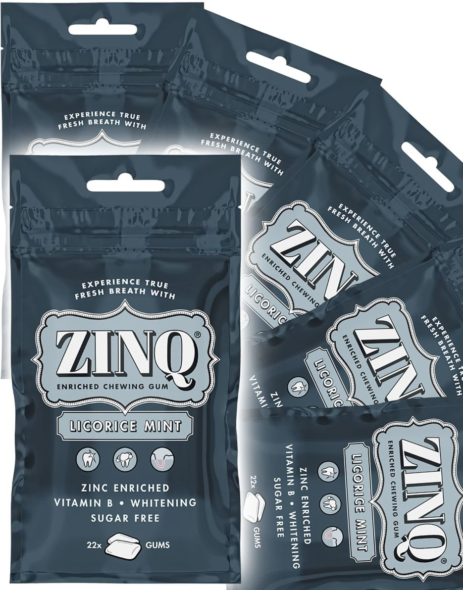 15 stk Zinq Tyggegummi med Lakris Mintsmak - Hel Eske 472,5 gram