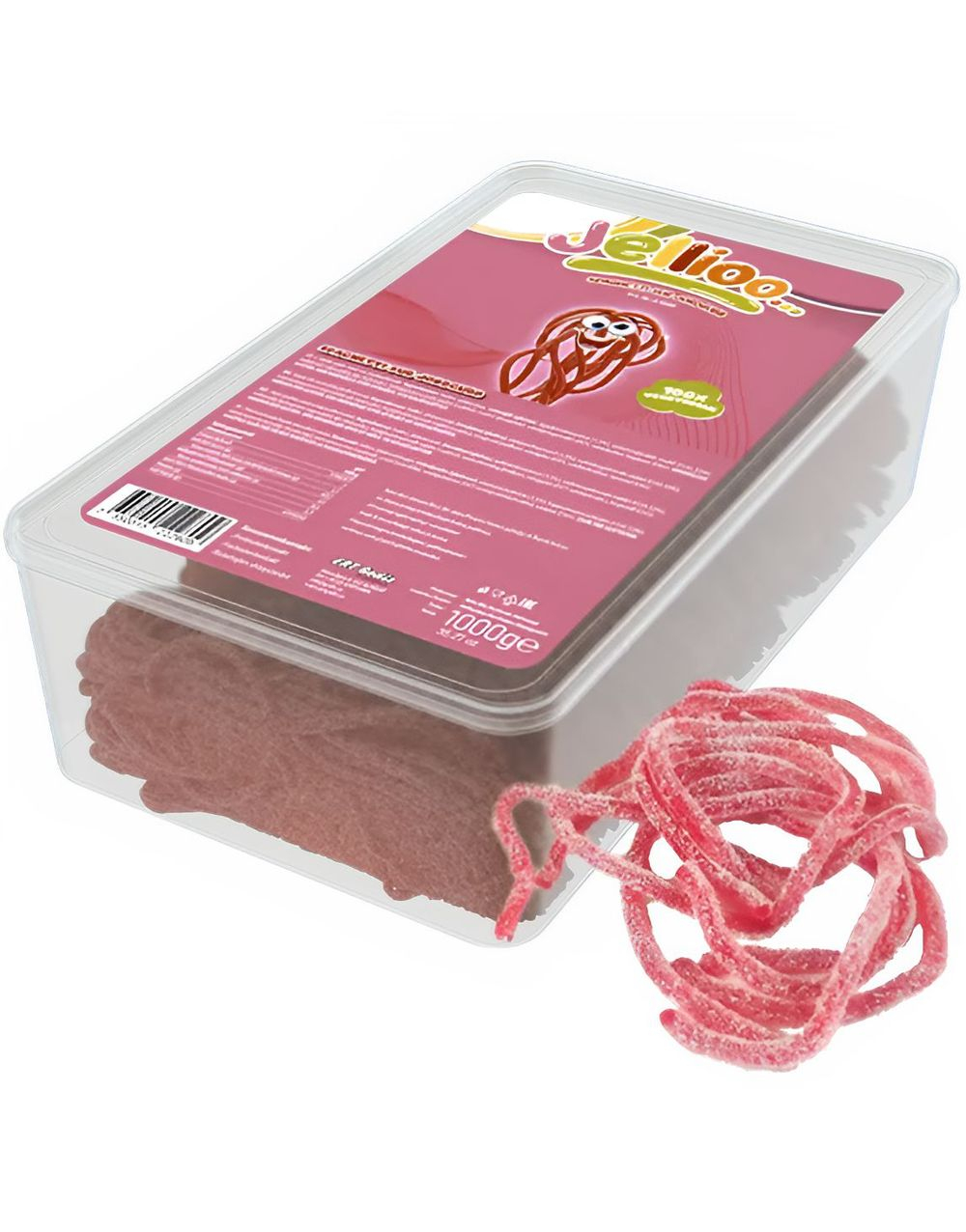 1 kg Boks med Sure Jordbærlisser
