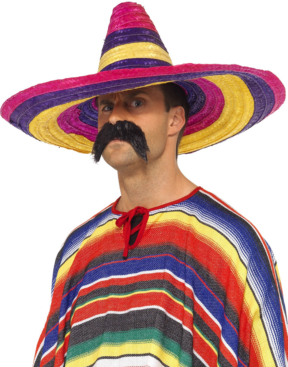 Rosa, Gul og Lilla Sombrero 50 cm