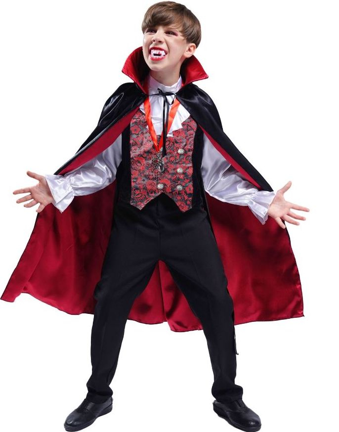 Vampyr Dracula Barnekostyme