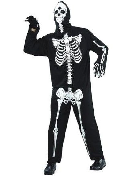 Skjelettkostyme til Barn - 12-14 ÅR