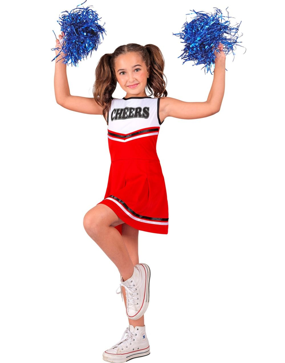 Rød Cheerleader Kostymekjole