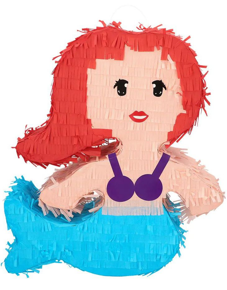 Rødhåret Havfrue Pinata 54x8x39 cm