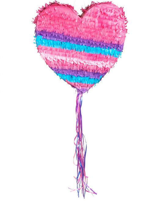 Hjerteformet Pull Pinata 37x36 cm