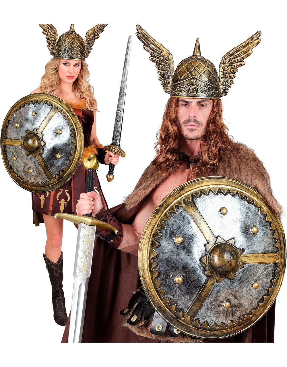 Vikingskjold i plast 60 cm