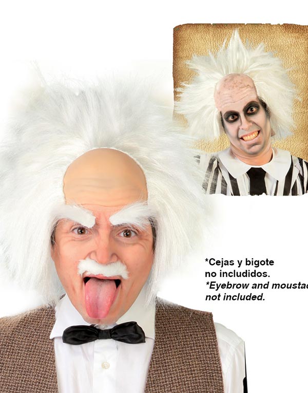 Bilde av Einstein/beetlejuice Baldcap Med Parykk