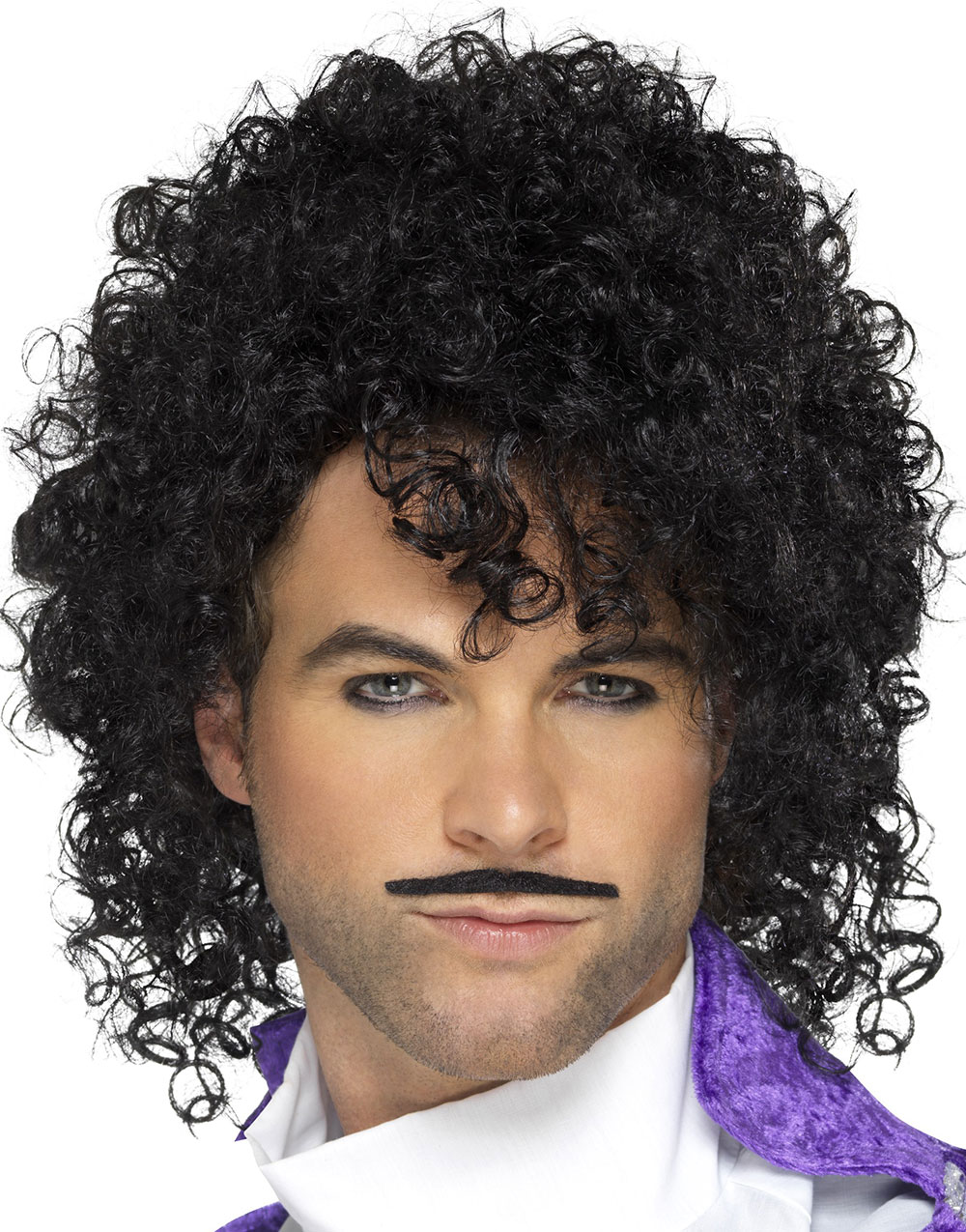 Svart Prince Inspirert Parykk med Krøller