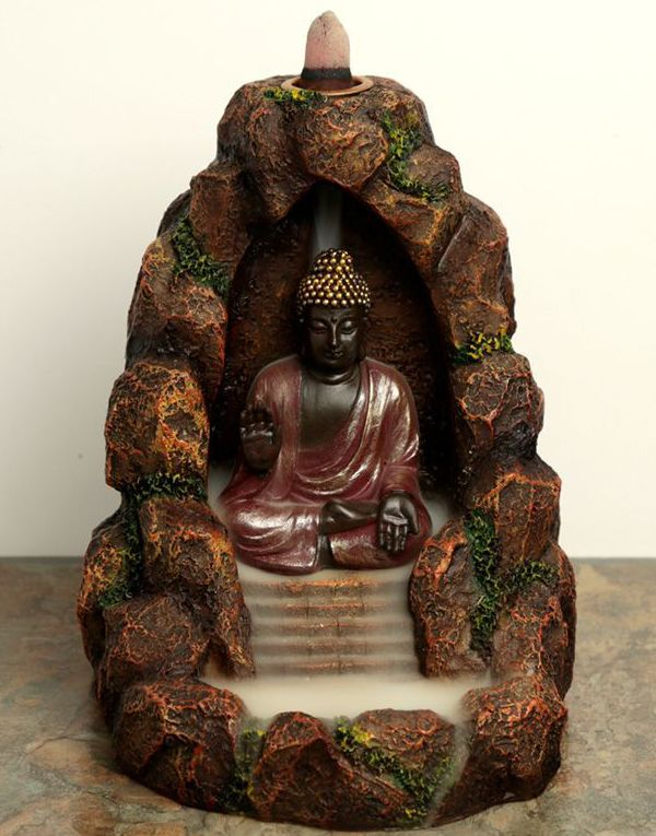 Thai Buddha Backflow Røkelsesbrenner 17 cm