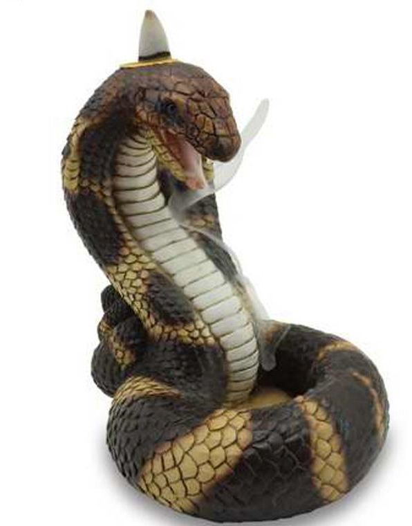 Kveilet Kobraslange - Backflow Røkelsesbrenner 14,2 cm