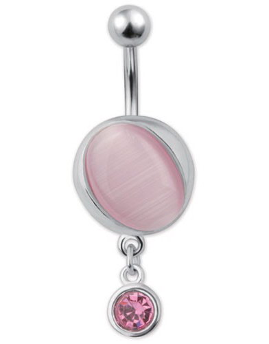 Shining Pearl Navlepiercing - Rosa