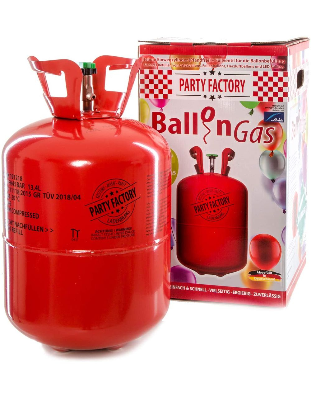 Stor Heliumtank til 50 stk 23 cm Ballonger