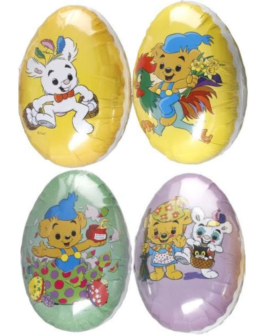 Bilde av Påskeegg Med Assortert Motiv Av Bamse - Medium 15 Cm