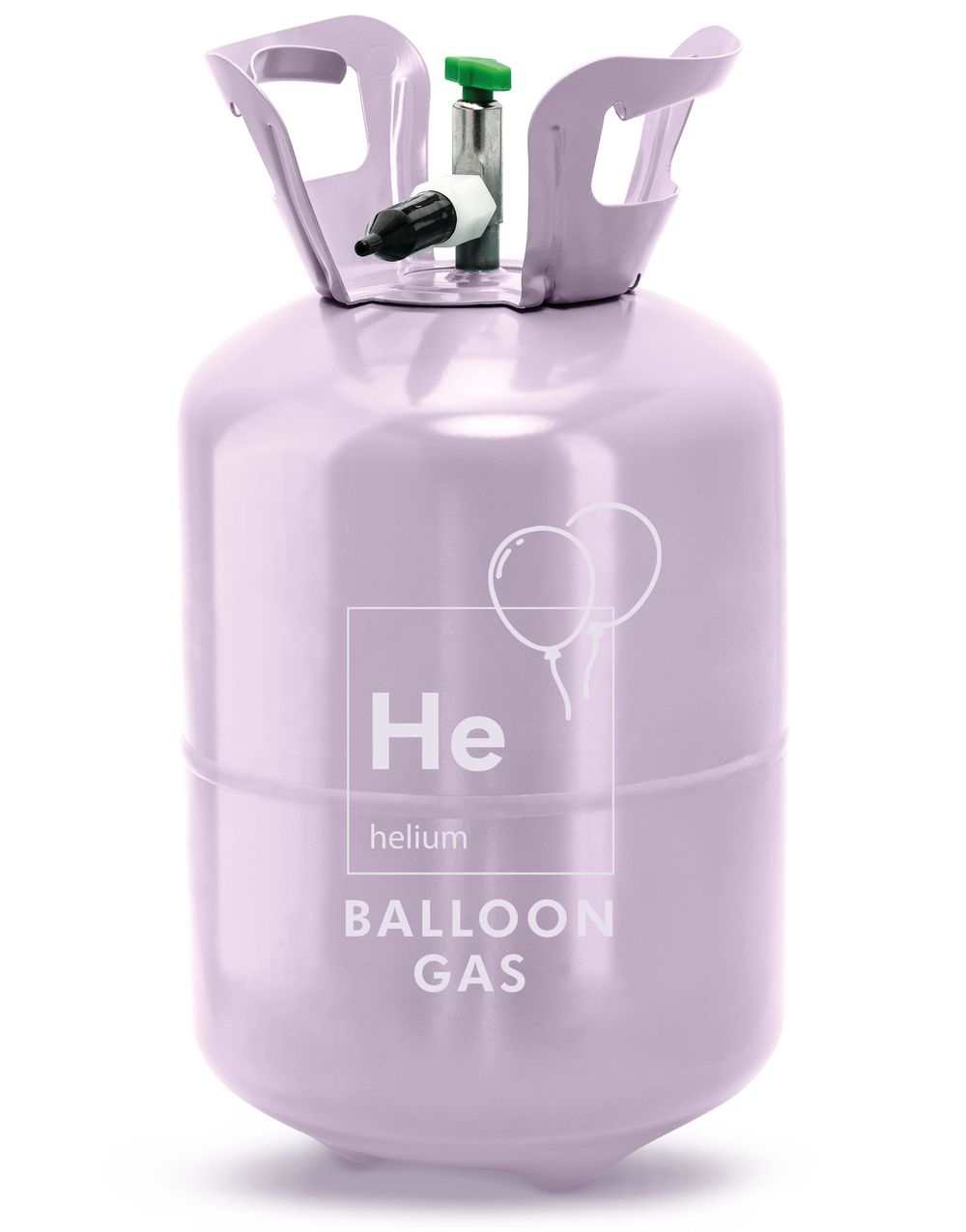 Billig Helium (Tank/Flaske) til 30 stk 23 cm Ballonger - Lavendelfarget