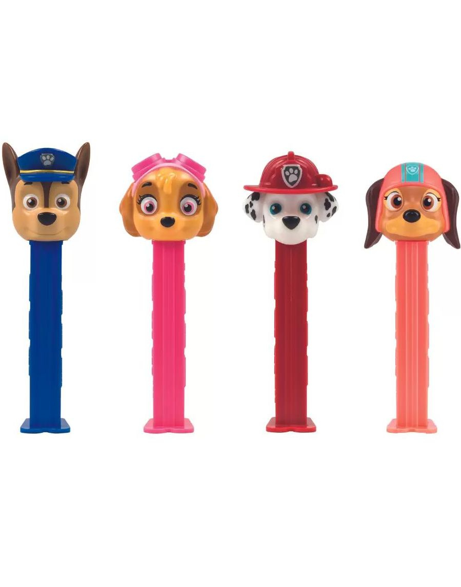 12 stk PAW Patrol Pez-Holder med 2 Pez-Pakker - Hel Eske