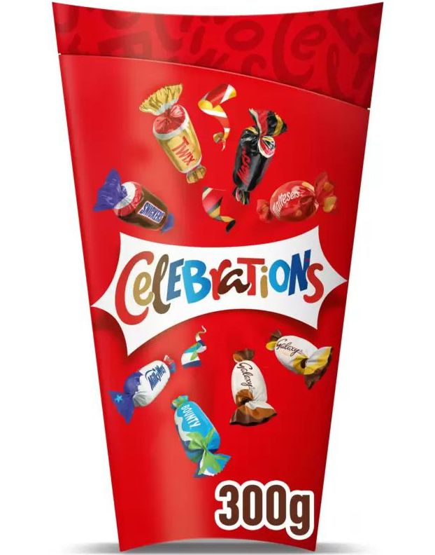 Celebrations - Gavepakke med Forskjellige Kjente Sjokolader 300 gram