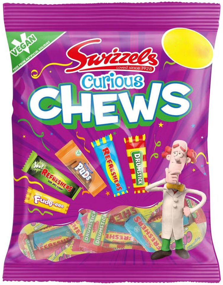 Swizzels Curious Chews - Pose med Forskjellige Swizzels Karameller 135 gram