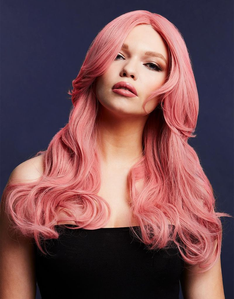 Nicole Deluxe Wig - Kan Styles! - Askerosa Parykk med Bølger