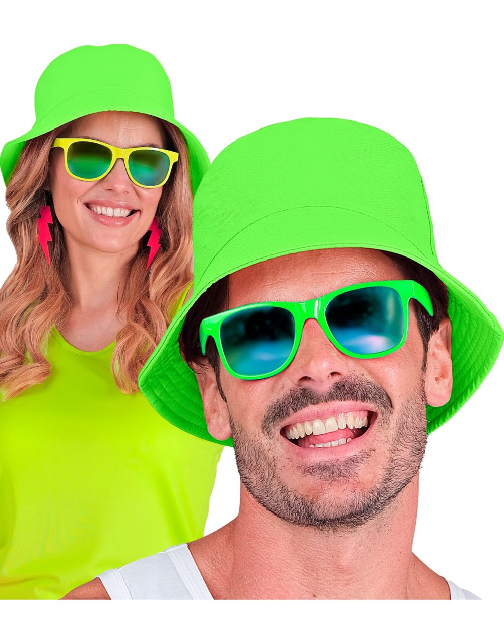 Bucket Hat/Bøttehatt - Neon Grønn