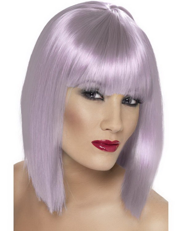 Glam Bob-Cut Parykk - Lilla