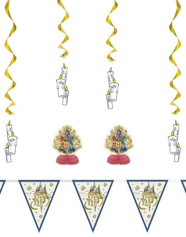 7 Deler Lisensiert Harry Potter Dekorasjonsett