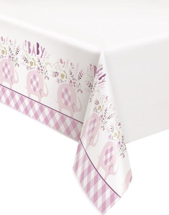 Plastduk 137x213 cm - Pink Elephant