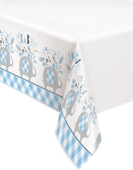 Plastduk 137x213 cm - Blue Elephant