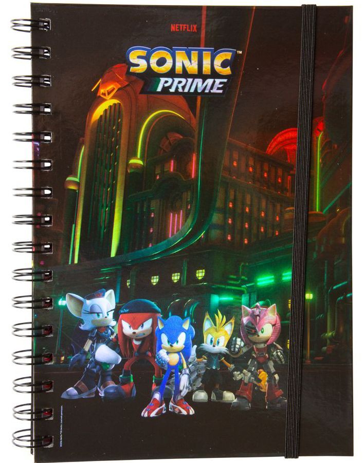 Lisensiert Sonic Prime Notatbok 60 stk Sider