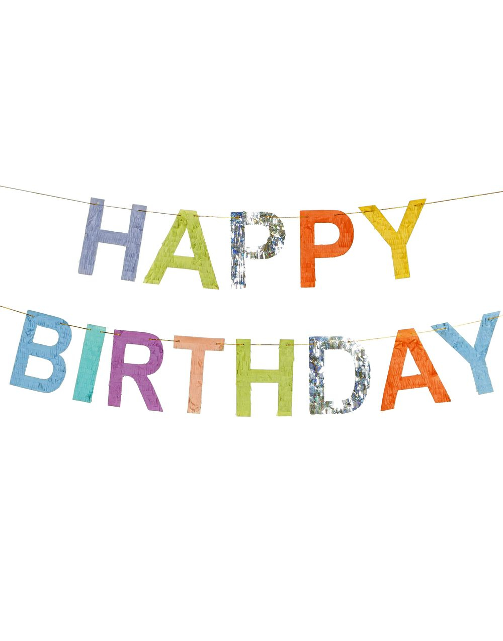 Fargerik Happy Birthday Banner 2,2 Meter