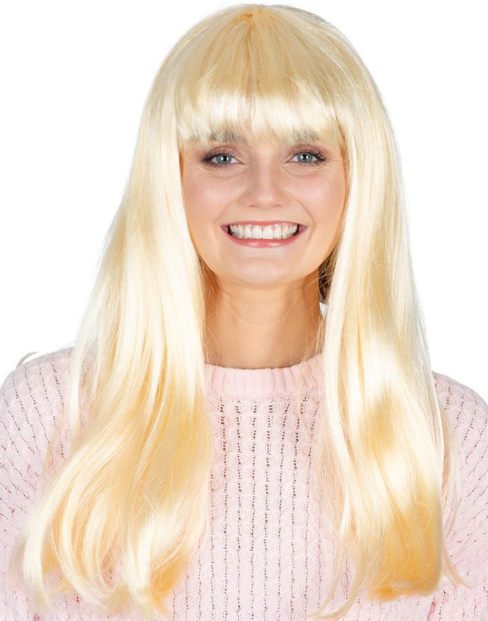 Lang Blond Parykk