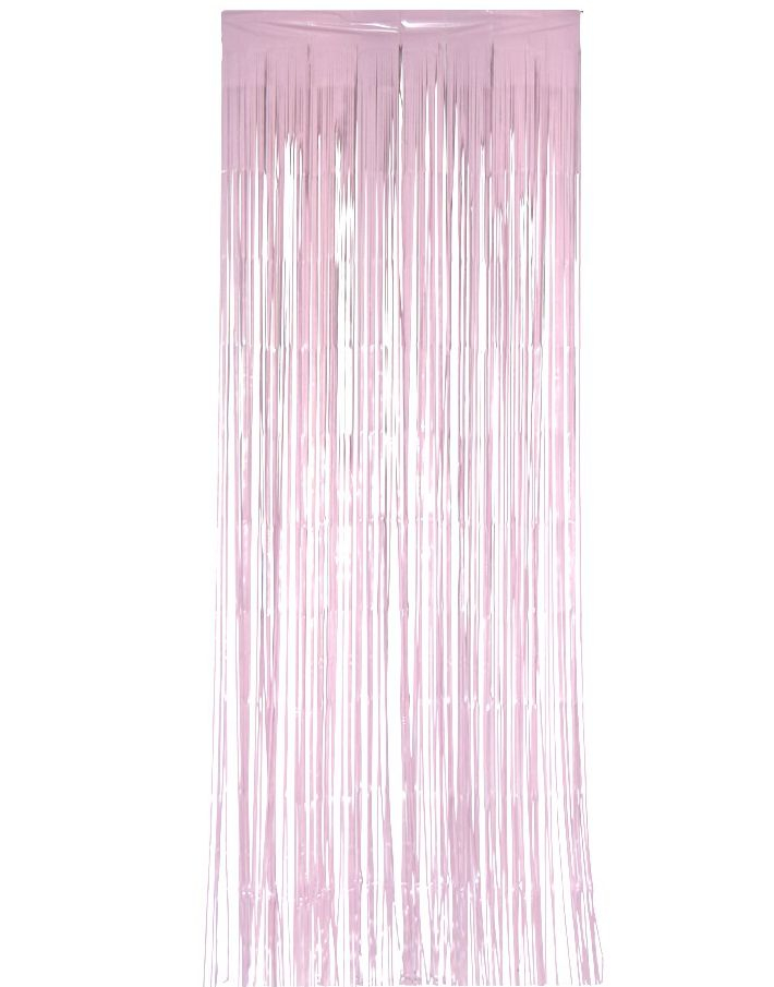 Rosa Strimlete Dørforheng 92x240 cm