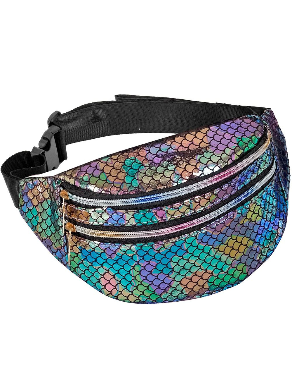 Holografisk Rumpetaske med Fiskeskjellmønster