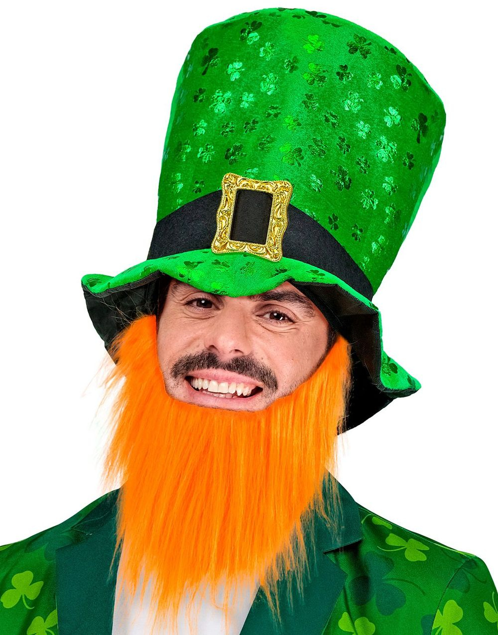 St. Patricks Day Flosshatt med Skjegg