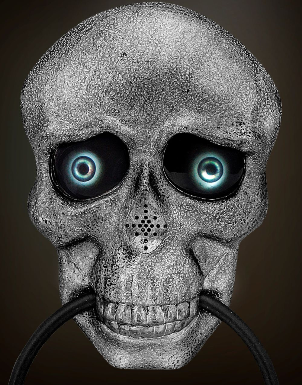 Skjelett Dørbanker - Animerte Øyne og Skummel Stemme