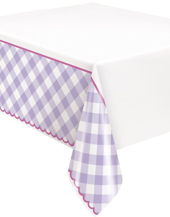 Pastell Gingham Mønstret Plastduk 137x213 cm
