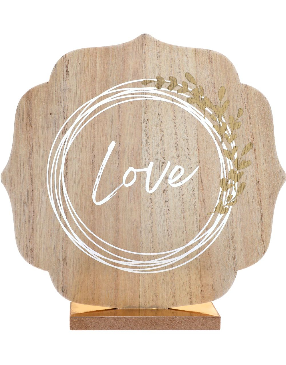 Flott Borddekorasjon 19 cm - Gullkrans Love