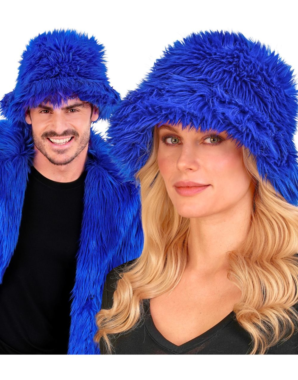 90's Pels Bøttehatt - Kongeblå