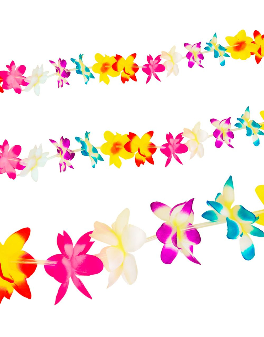 Girlander med Fargerike Hawaii Blomster 3 Meter