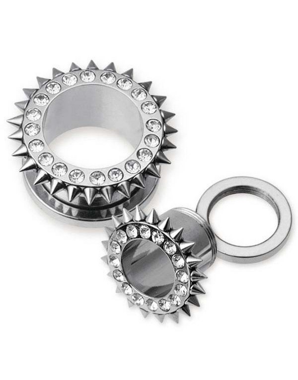 Pointed Edges - Piercing Tunnel med Stener