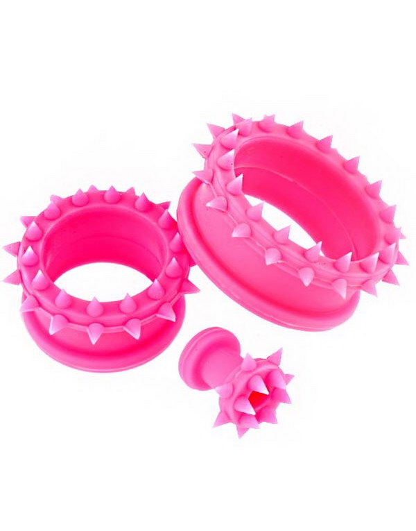 Piercing Tunnel With Spiked Edges - Rosa