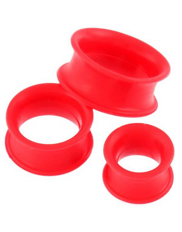 Excentrisk - Rød Piercing Tunnel