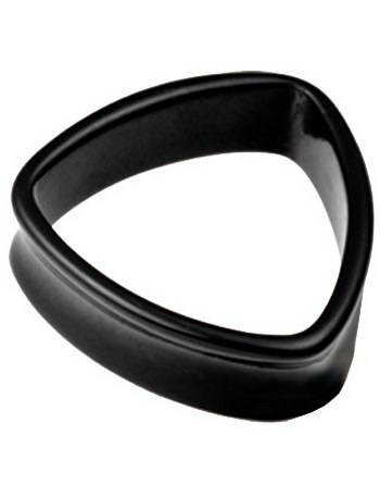 Trekantformet Svart Tunnel Piercing