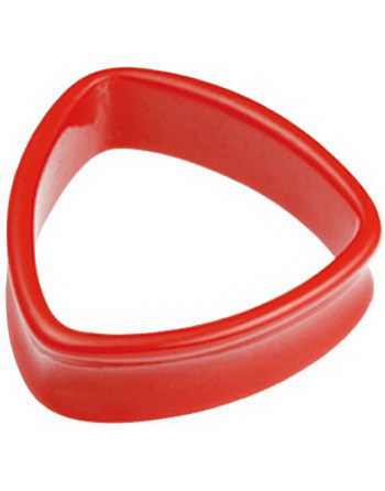 Trekantformet Rød Tunnel Piercing