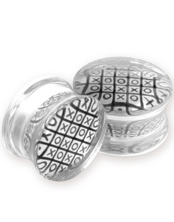 XOXO - Gjennomsiktige Piercing Plugg