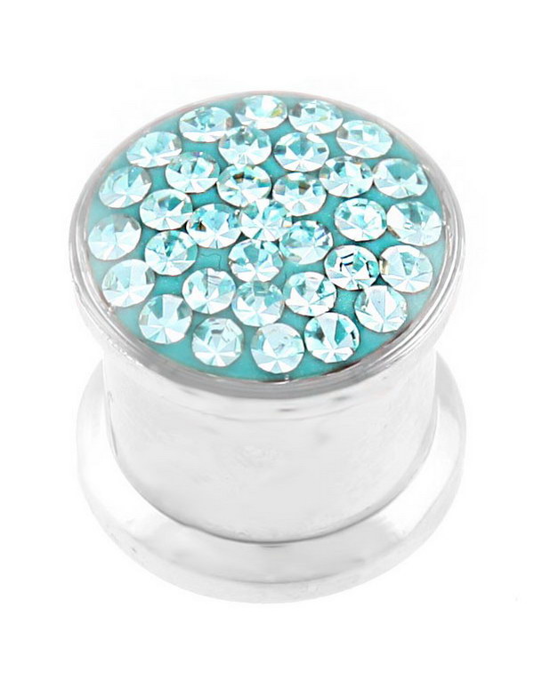 Piercing Plugg Dekorert med Turkise Stener