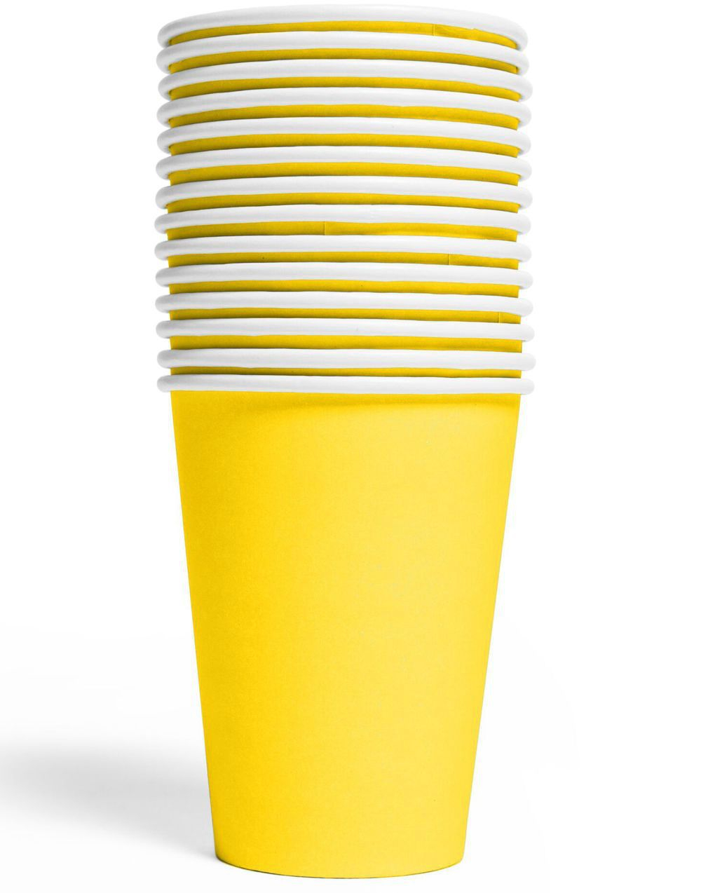 14 stk Gule Pappkrus 210 ml